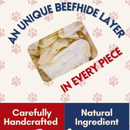 Natural Rawhide Chips 5lb Value Pack: Premium Cut Rawhide Dog Chews Made from Grass-fed Cattle, offering Long-Lasting Chews Even for Aggressive chewers. No preservatives, Perfect Natural Dog Care.