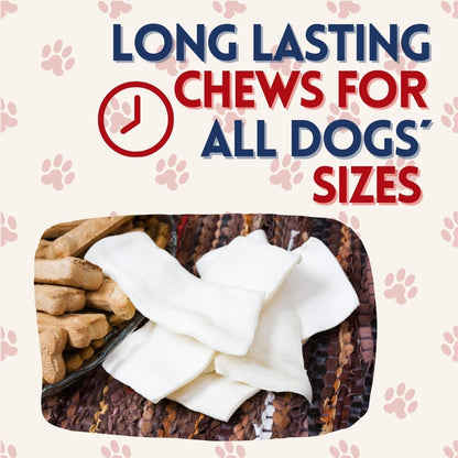 Natural Collagen Sticks for Dogs (25 Pack 6" Inches) – Long-Lasting Alternative to Bully Sticks, Rawhide-Free Collagen Chews with Chondroitin & Glucosamine for Joint Support & Dental Health